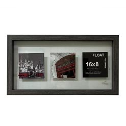 Innovative Home Creations 8 x 16 Gray Wood Float Frame