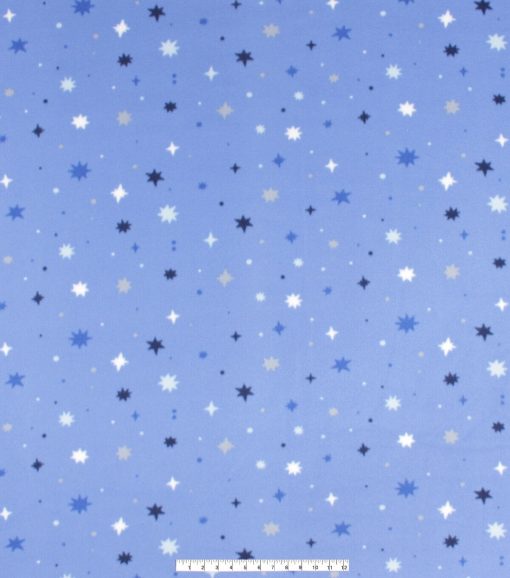 Snow Geo Blizzard Prints Fleece Fabric - Image 4