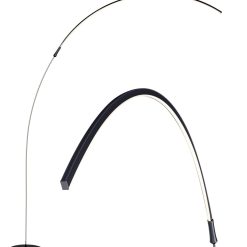 Brightech Sparq Arc LED Floor Lamp   Black