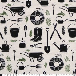 Garden Tools Super Snuggle Flannel Fabric