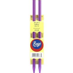 Boye 10 Single Point Size 13 Aluminum Knitting Needle Set