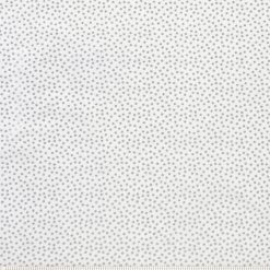 Dots on White Quilt Metallic Cotton Fabric by Keepsake Calico