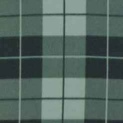 Green Box Plaid Blizzard Prints Fleece Fabric