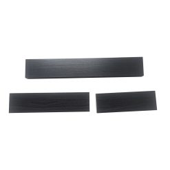 3pc Black Picture Frame Wall Shelf Set by Place   Time