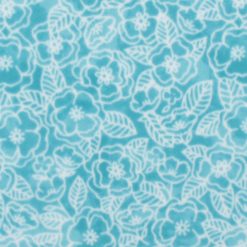 Sketched Floral on Blue Anti Pill Plush Fleece Fabric