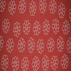 Happy Floral Racing on Red Quilt Cotton Fabric by Quilter s Showcase