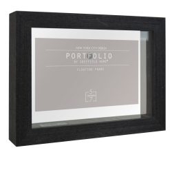 Sheffield Home 5 x 7 Black Portfolio Casual Rustic Floating Frame