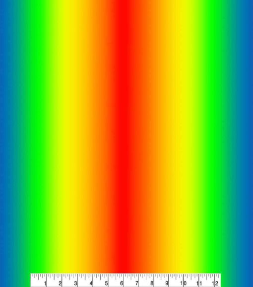 Novelty Cotton Fabric Ombre Rainbow - Image 2