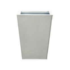 Nearly Natural 13 White Geometric Metal Planter