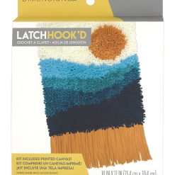 Dimensions Sunset Fringe Latch Hook Kit 10 x 12