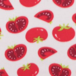 Tomatoes on White Blizzard Fleece Fabric