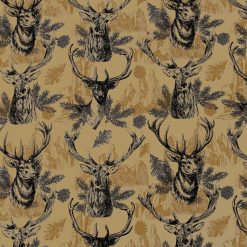 Deer   Mountains Super Snuggle Flannel Fabric