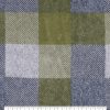 Calming Green Plaid Luxe Fleece Fabric