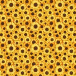 Fabric Traditions Packed Sunflowers Cotton Fabric by Keepsake Calico