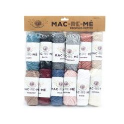 Lion Brand Mac Re Me 19yds Super Bulky Cotton Yarn 12 Bundle