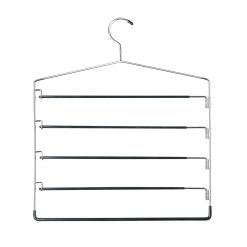 Honey Can Do 15 x 12 Chrome 5 Tier Swing Arm Pant Hangers 2pk