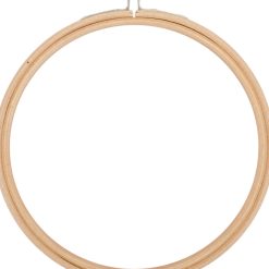Frank A. Edmunds 6  Wood Embroidery Hoop with Round Edges Natural