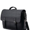 Classic Leather Flapover Briefcase