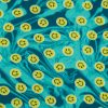 POP! Smile Face Lightweight Fleece Fabric