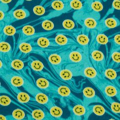 POP! Smile Face Lightweight Fleece Fabric