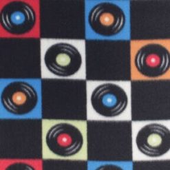 Record Toss Blizzard Fleece Fabric