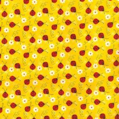 Fabric Traditions Novelty Cotton Fabric Ladybug with Daisy