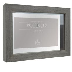 Sheffield Home 5 x 7 Gray Portfolio Casual Rustic Floating Frame