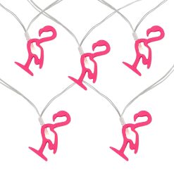 Northlight 10-Count LED Pink Flamingo Fairy Lights   Warm White