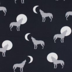 Wolves Blizzard Prints Fleece Fabric
