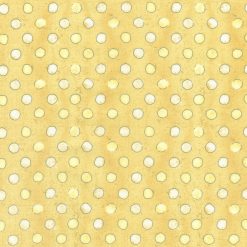 Gold Painted Dots Quilt Cotton Fabric by Keepsake Calico