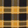 Yellow Black Plaid Blizzard Fleece Fabric