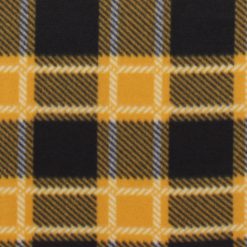 Yellow Black Plaid Blizzard Fleece Fabric