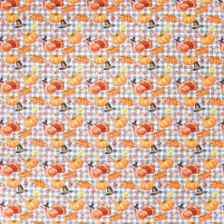 Multicolor Turkey icons Cotton Fabric
