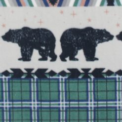 Wilderness   Plaid Anti Pill Fleece Fabric
