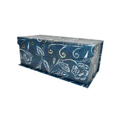 11.5 Navy Exotic Elegance Fliptop Box by Hudson 43
