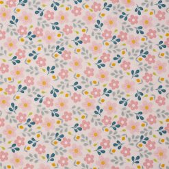 Delicate Pink Floral Cotton Fabric by Keepsake Calico