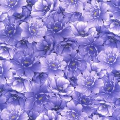 Hi Fashion Purple Floral Premium Cotton Fabric