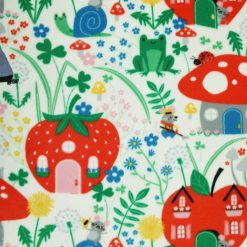 Spring Mouse Village Anti Pill Plush Fleece Fabric by POP!
