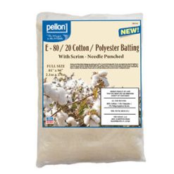 Pellon 80/20 Full Size Cotton Polyester Batting With Scrim