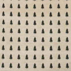 Pine Trees on White Super Snuggle Christmas Flannel Fabric