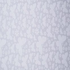 Butterflies on White Cotton Fabric by Quilter s Showcase