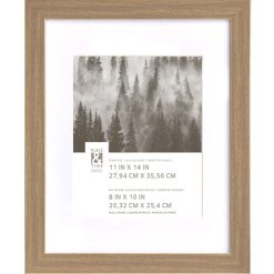 11 x 14 Matted to 8 x 10 Natural Wall Frame by Place   Time