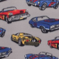 Race Cars Blizzard Fleece Fabric