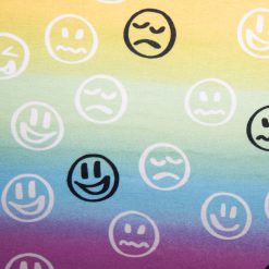 90 S Smiley Face Flannel Super Snuggle Flannel Fabric