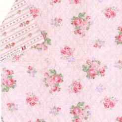 Fabric Traditions Pink Feminine Floral Double Face Quilted Cotton Fabric