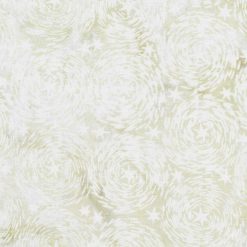 Star Swirls on Cream Patriotic Batik Cotton Fabric