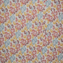 Multicolor Leaves on Cream Quilt Cotton Fabric by Quilter s Showcase