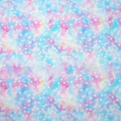 Hearts on Blue   Pink Cotton Fabric by Keepsake Calico
