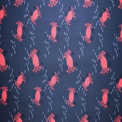 Crazy Crabs on Navy Quilt Cotton Fabric by Quilter s Showcase
