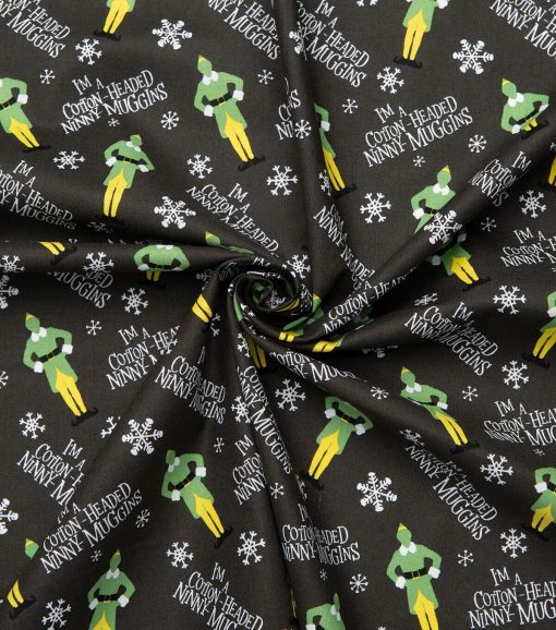 Elves   Snowflakes Christmas Cotton Fabric - Image 5
